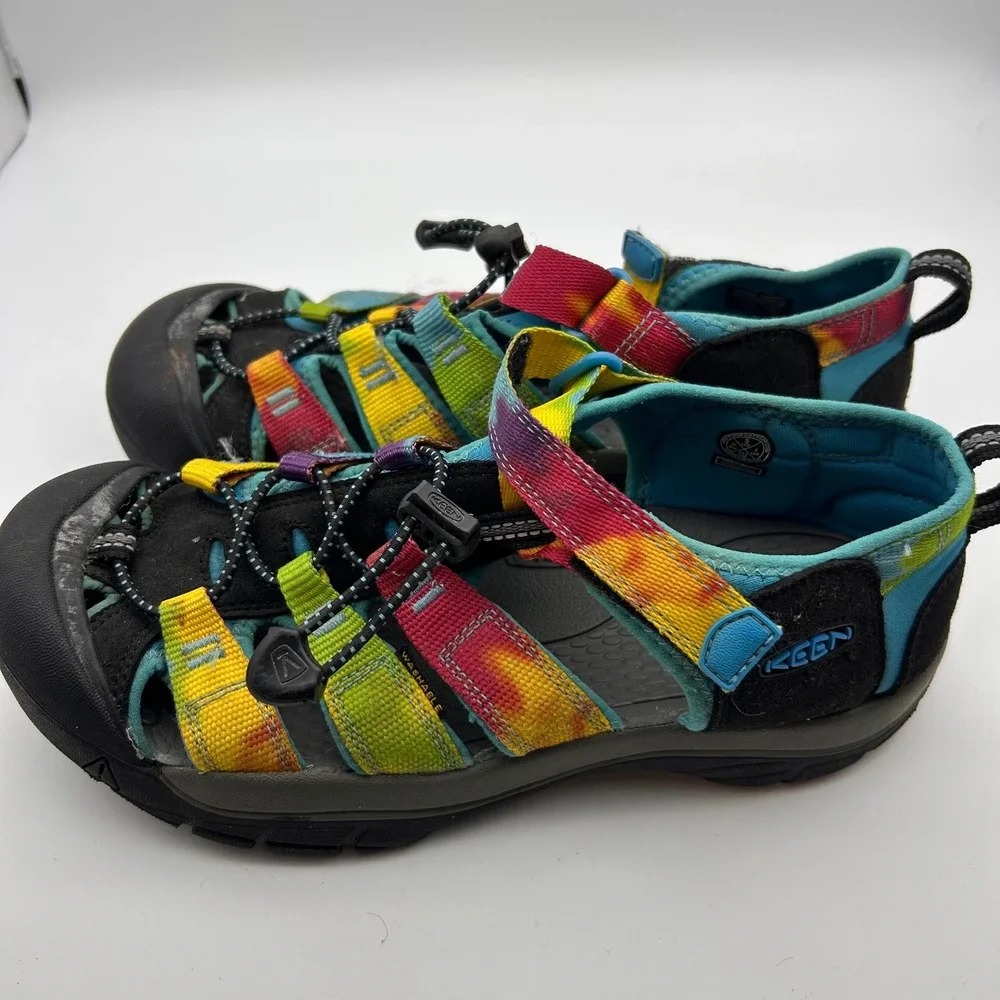 Keen Newport H2 Kids Tie Dye Sport Sandals Multi Color Water Shoes Size 5 US